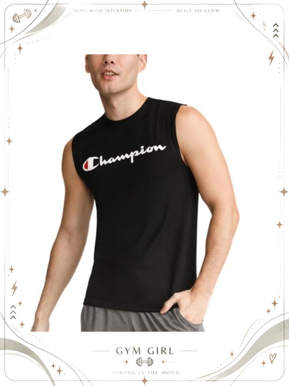 Men's Cotton Muscle T-Shirt Sleeveless Crew Neck Athletic Tee